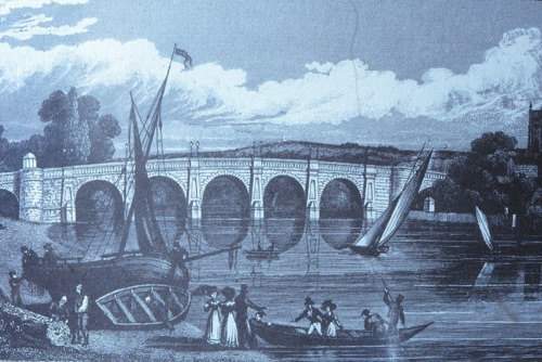 The new bridge was opened in 1828.