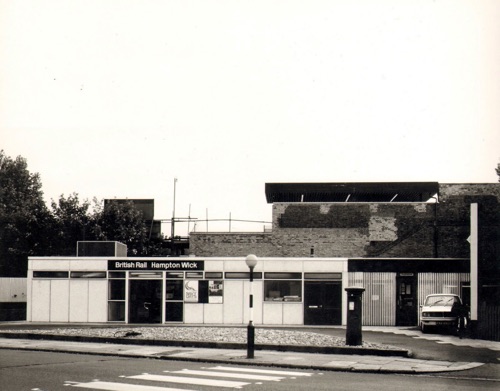 The original station was replaced with this anonymous-looking structure in 1969