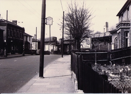 The railway in the 1950’s. Note the trolleybus stop in exactly the same position as the present bus stop. The railway in the 1950’s. Note the trolleybus stop in exactly the same position as the present bus stop.
