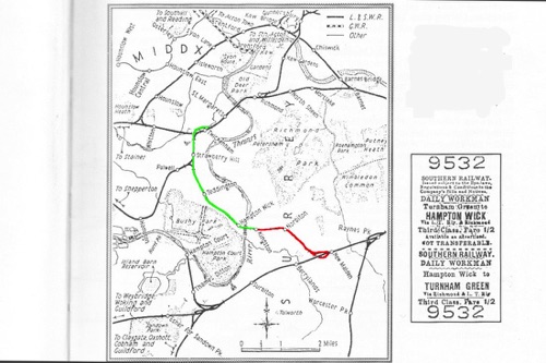 The initial line ran from Twickenham to Kingston and opened on 1st July 1863. The extension to New Malden came into use from 1st July 1869. Electrification came in 1916.